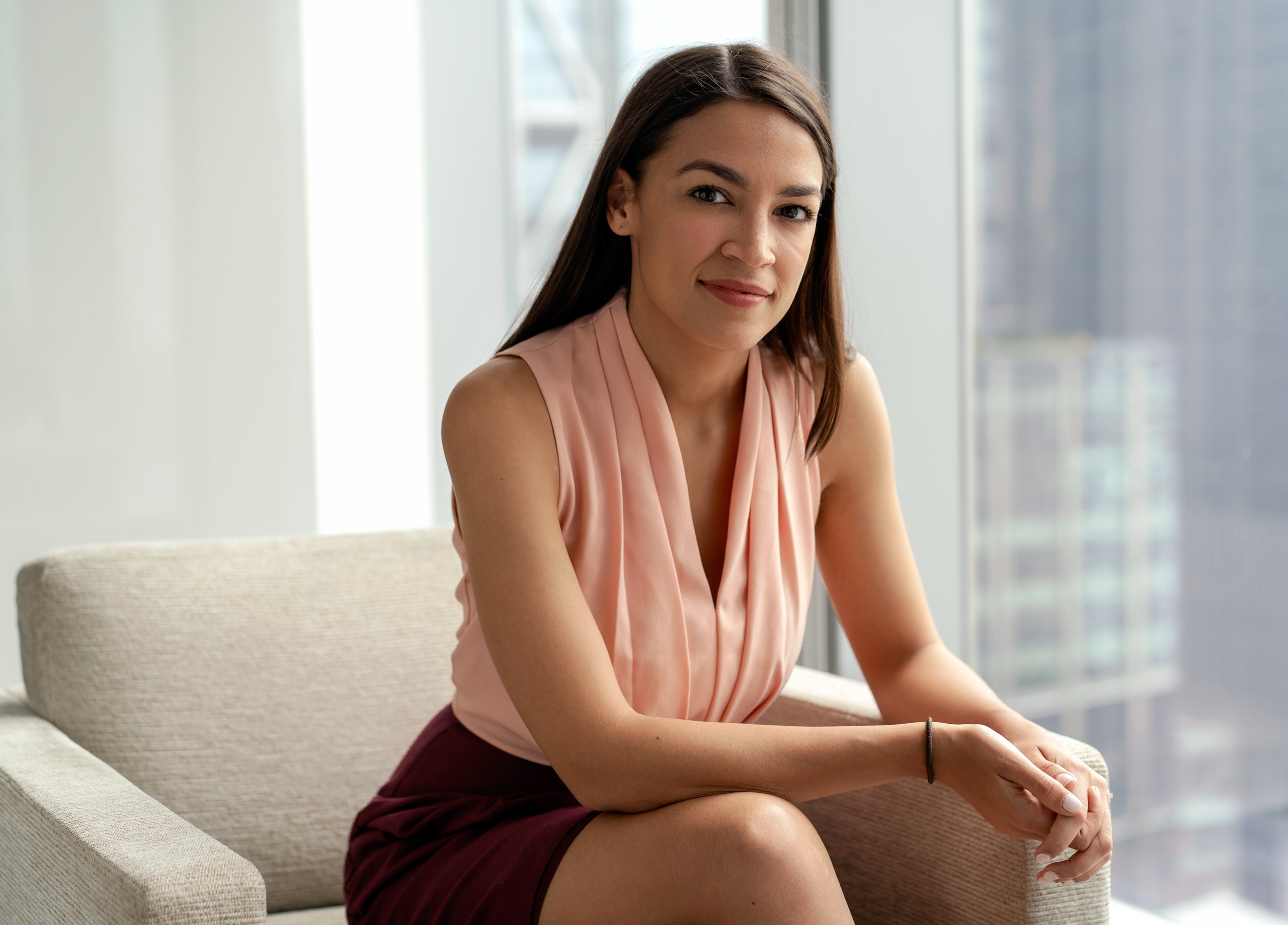 AOC spotted in another private jet in April?