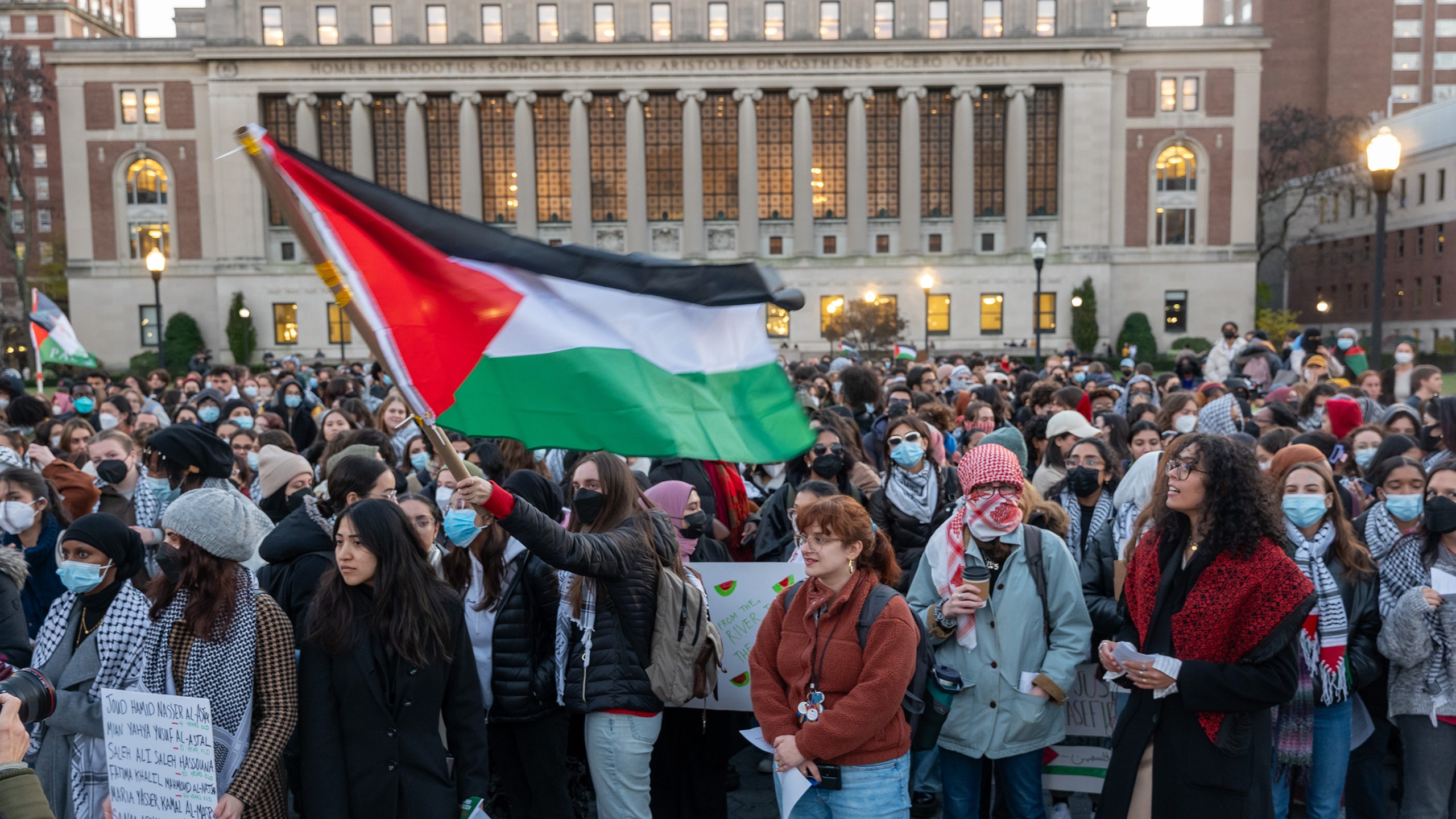 Columbia protest cleared by Friday?