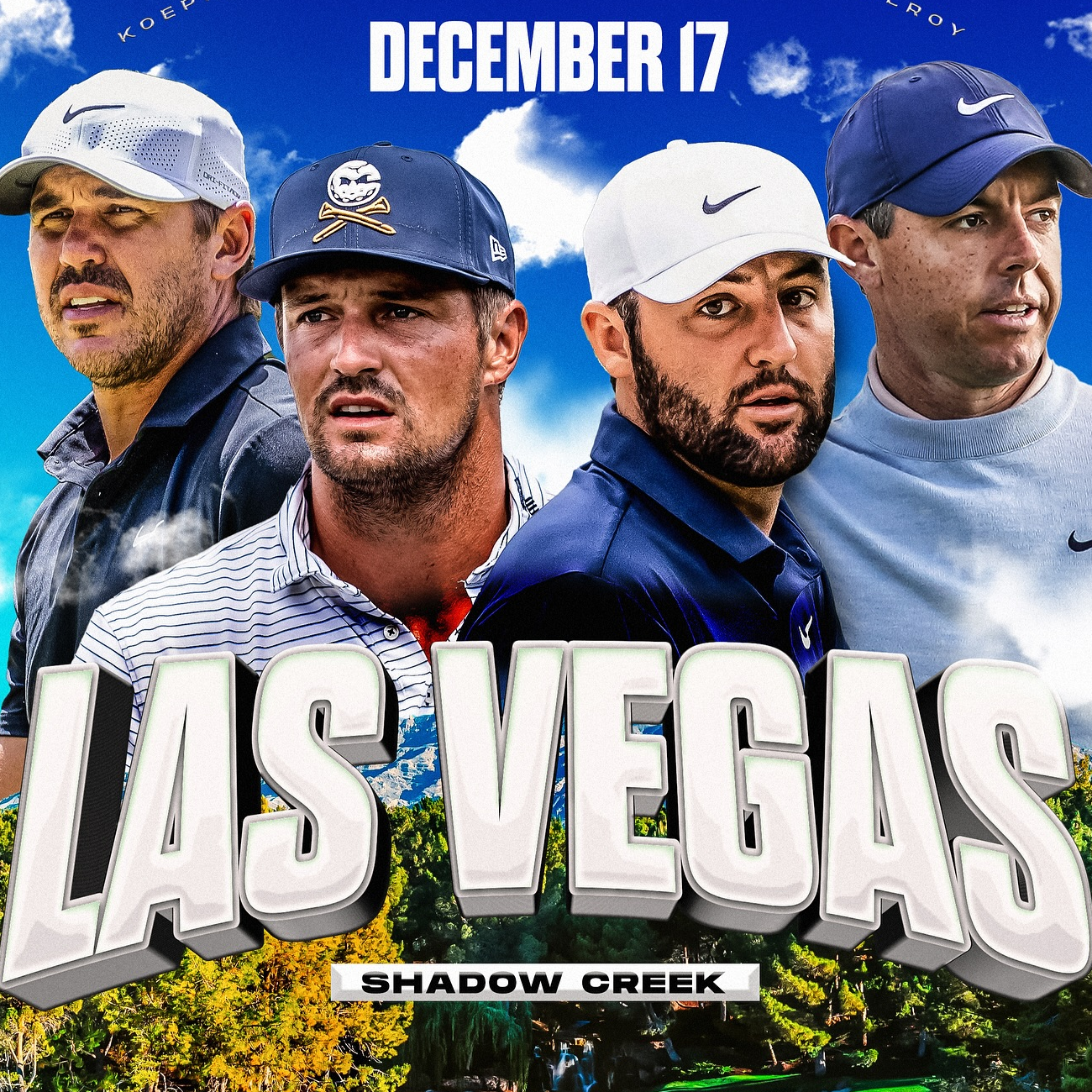 The Showdown: Scheffler/McIlroy vs. DeChambeau/Koepka