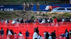 More migrant encounters at border in February compared to January?