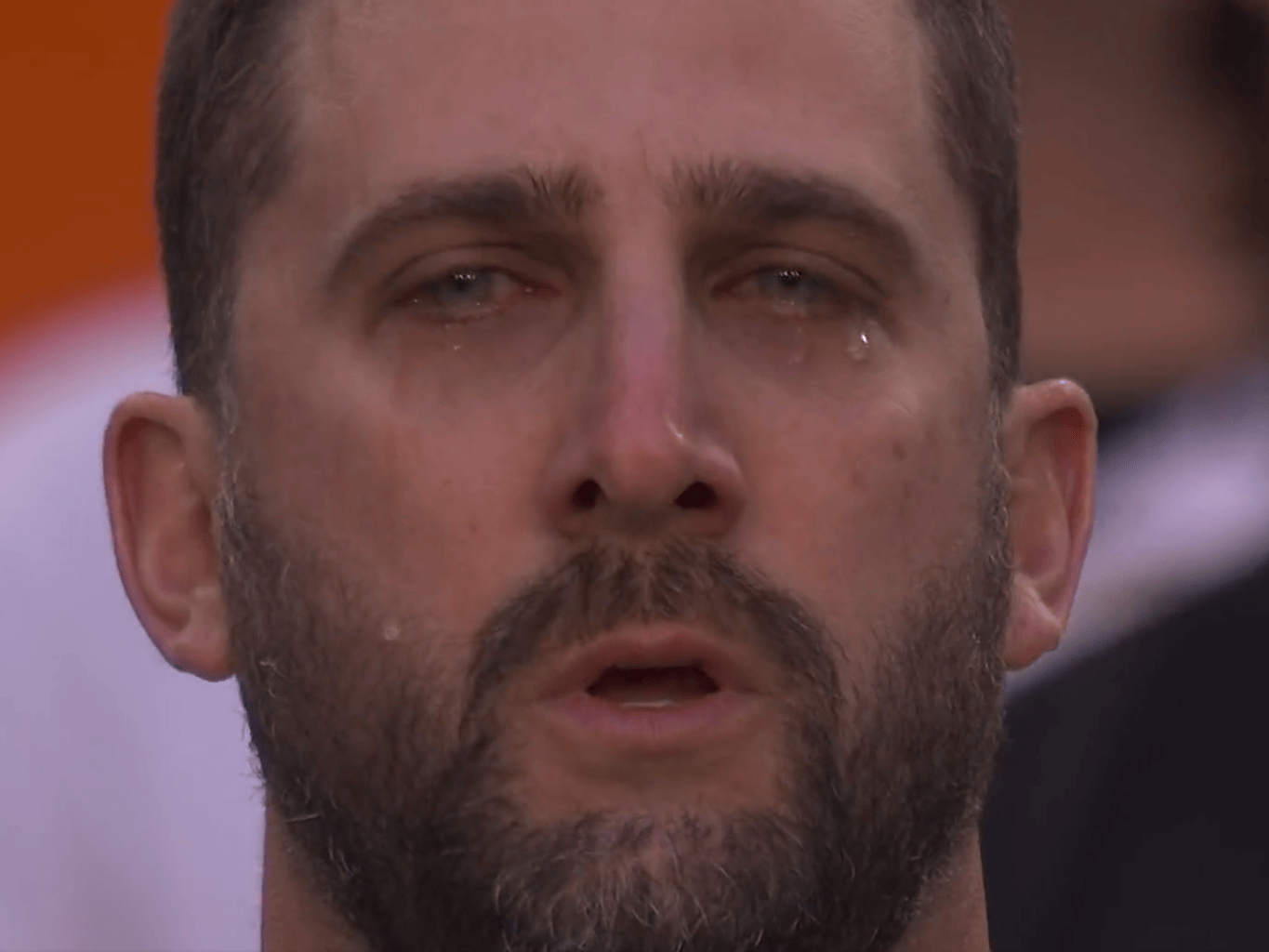 Big Game: Player/HC to cry during National Anthem?