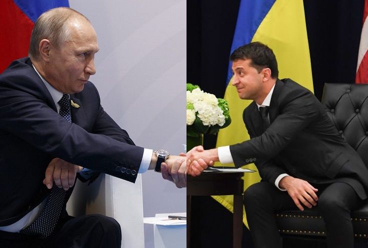Putin and Zelenskyy shake hands in 2025?