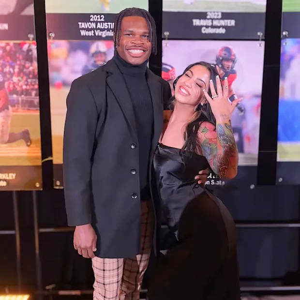 Travis Hunter and GF break up before Draft?