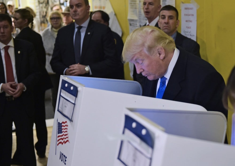 Trump eligible to vote in the election?