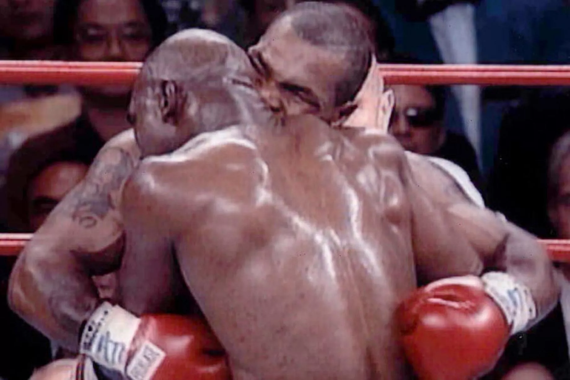 Mike Tyson bites Jake Paul's ear?
