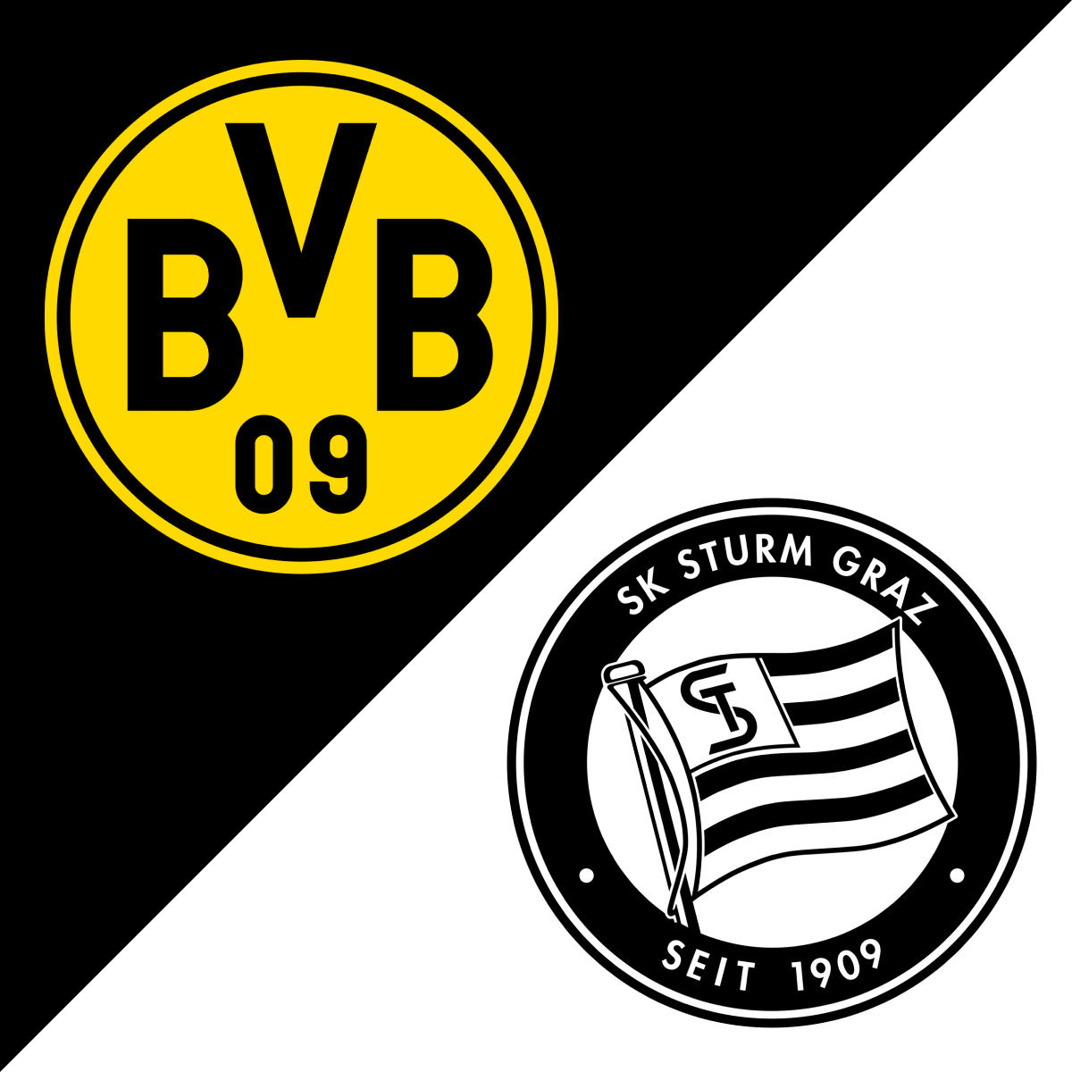 UCL: Borussia Dortmund vs. Sturm Graz