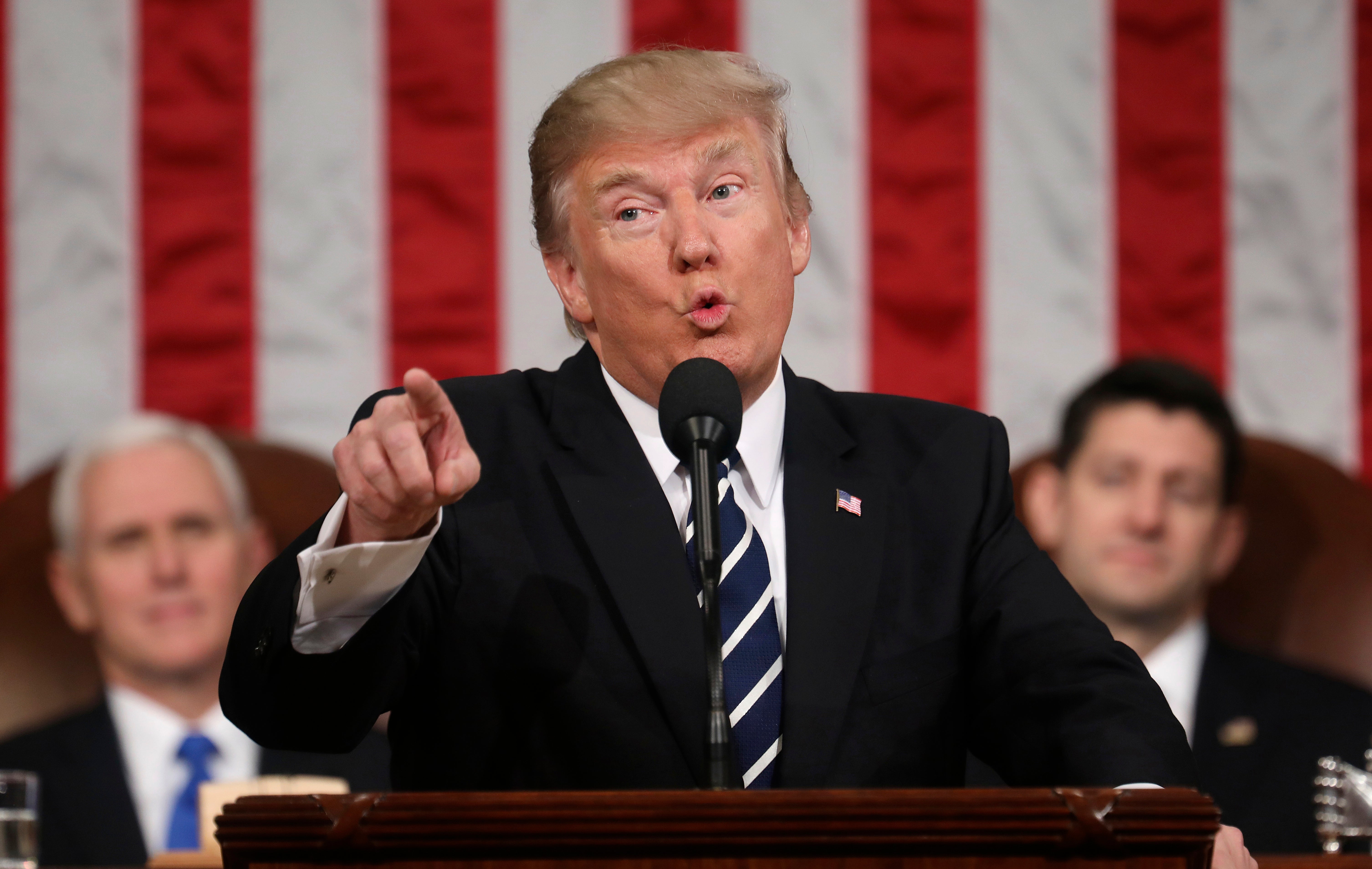 What places will Trump mention during the State of the Union address?
