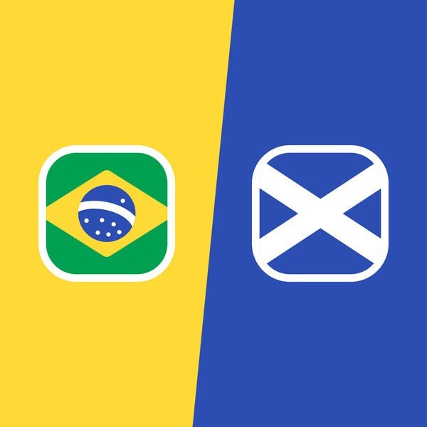 What will the announcers say during Scotland vs Brazil World Cup Match?