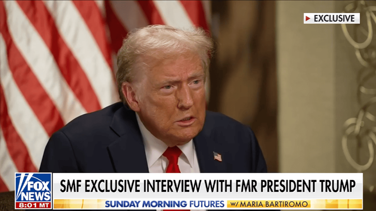 What will Trump say during Fox Business interview on April 15?