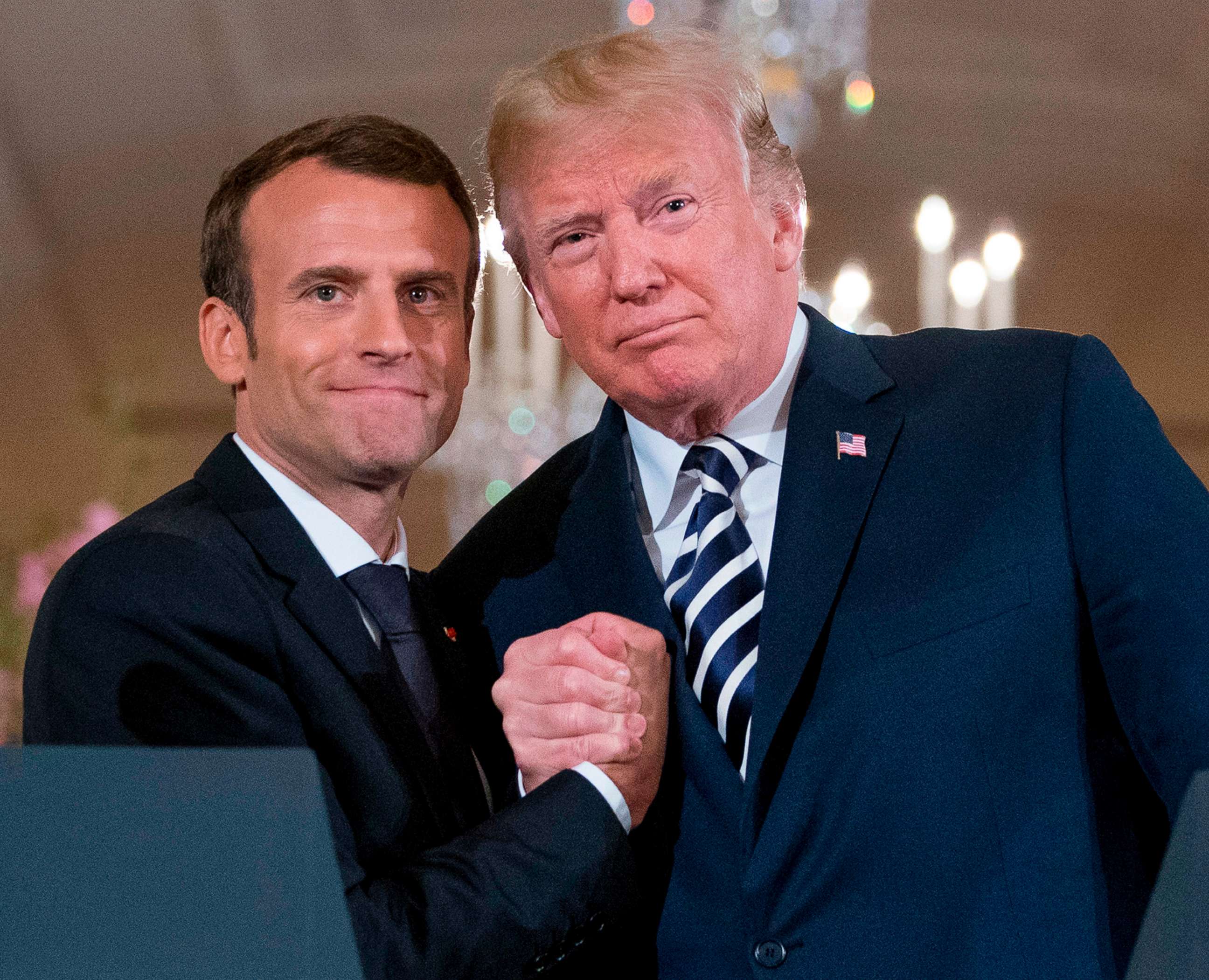 What will Trump say during meeting with French President?