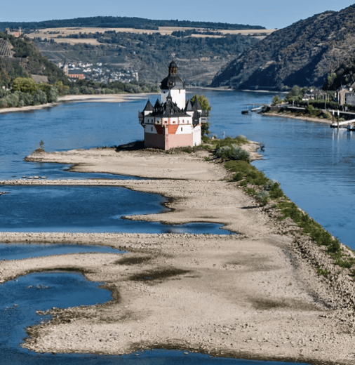 When will the Rhine River return to normal levels?