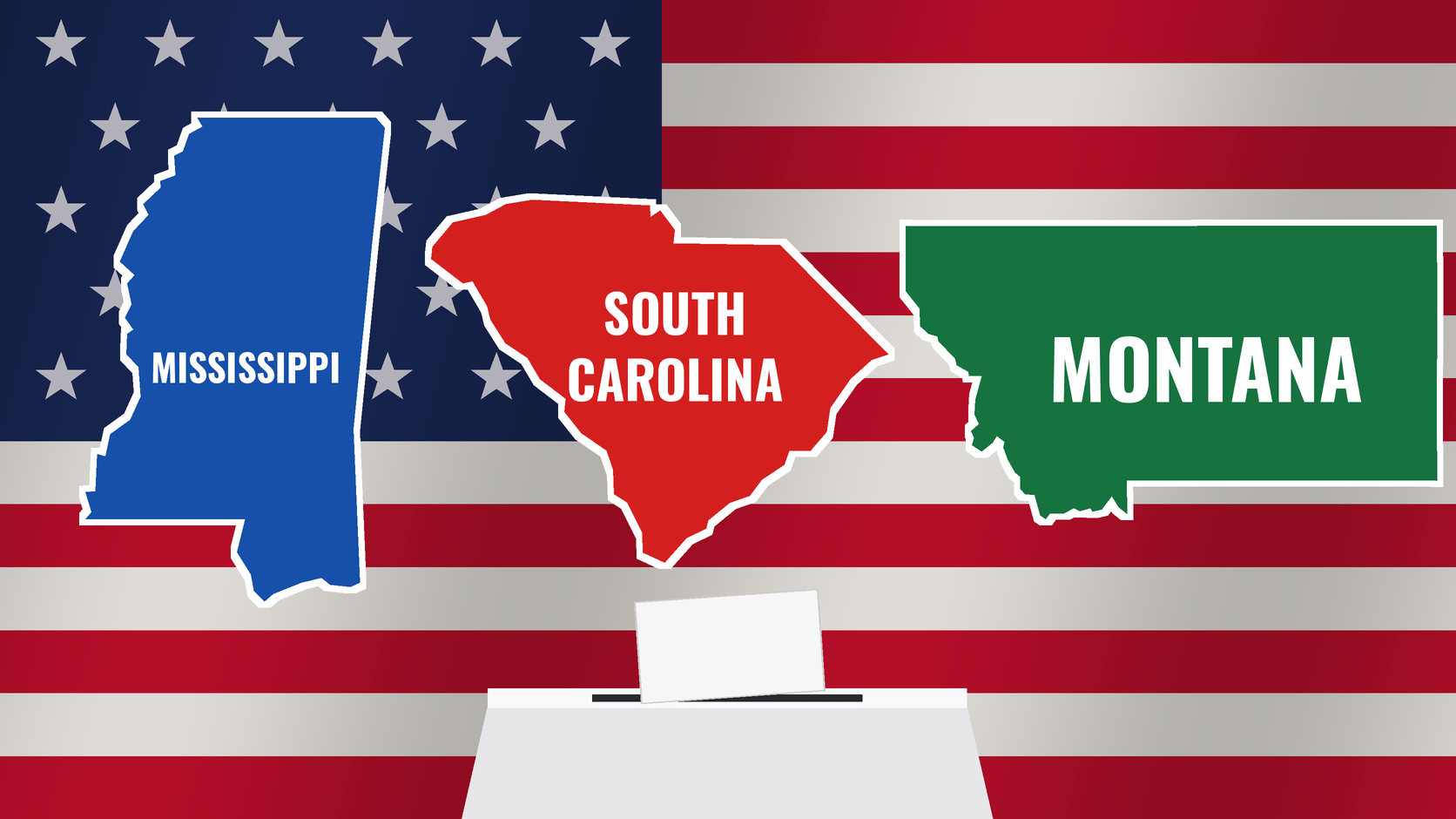 Dems MS & SC, Reps MT