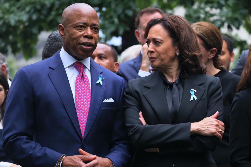 Kamala Harris calls on Eric Adams to resign by Friday?