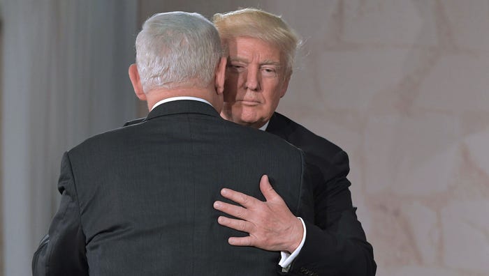 Will Trump and Netanyahu hug on Monday?