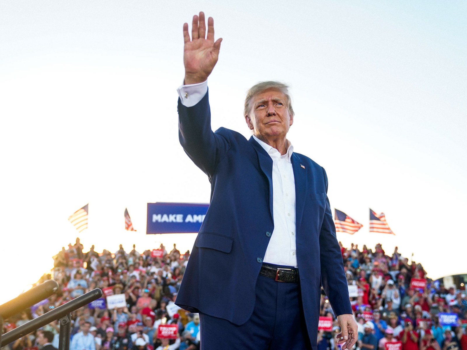 Will Trump menton $DJT at his rally today?